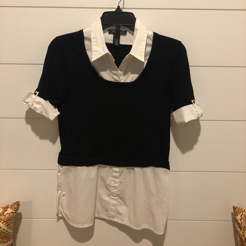 WHBM Short Sleeve Sweater
